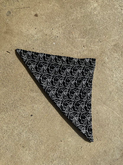 ALL OVER BLACK BANDANA